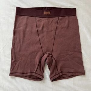 SKIMS Cotton Rib Boxers – Garnet (L) RARE! SOLD OUT! NWOT